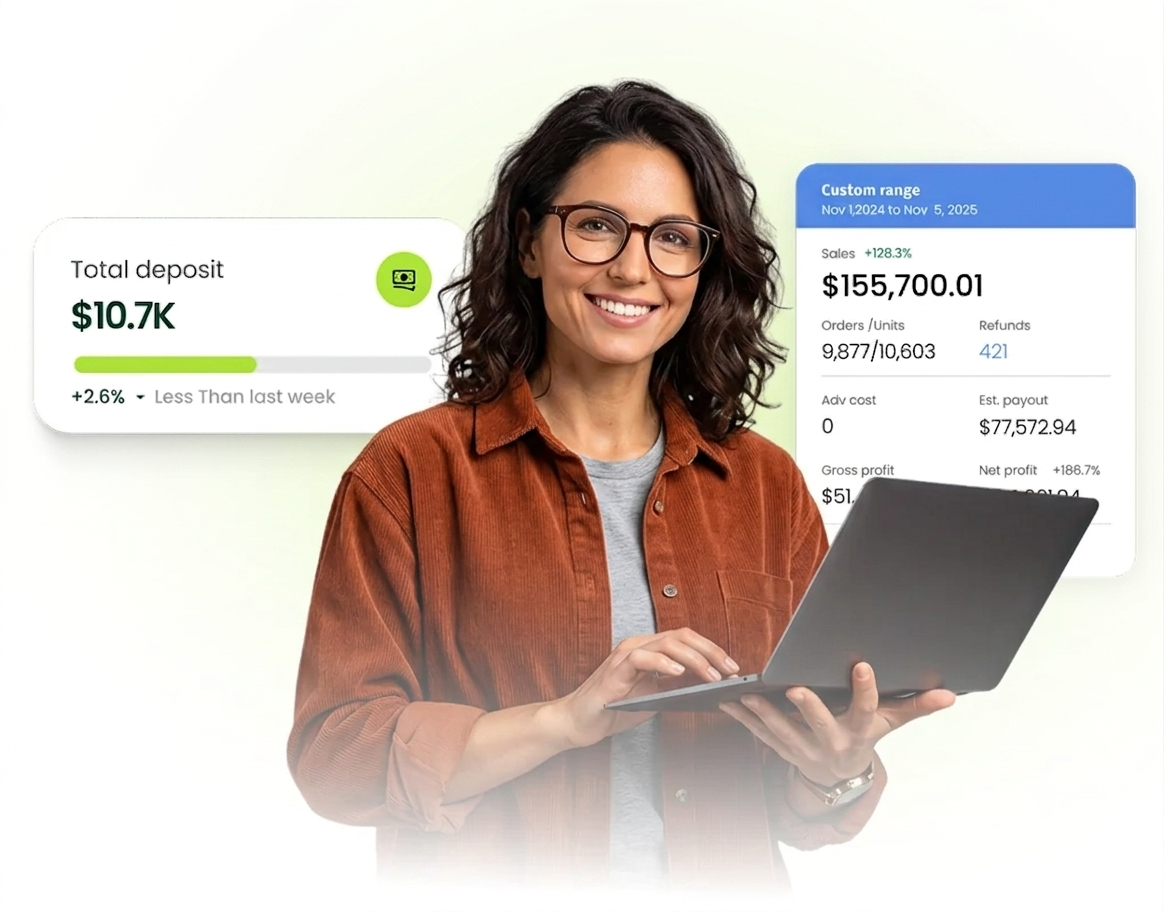 Hands-off ecommerce earnings dashboard